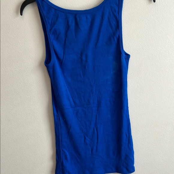 Old Navy Blue Fitted Sleeveless Tank Top - Picture 4 of 4